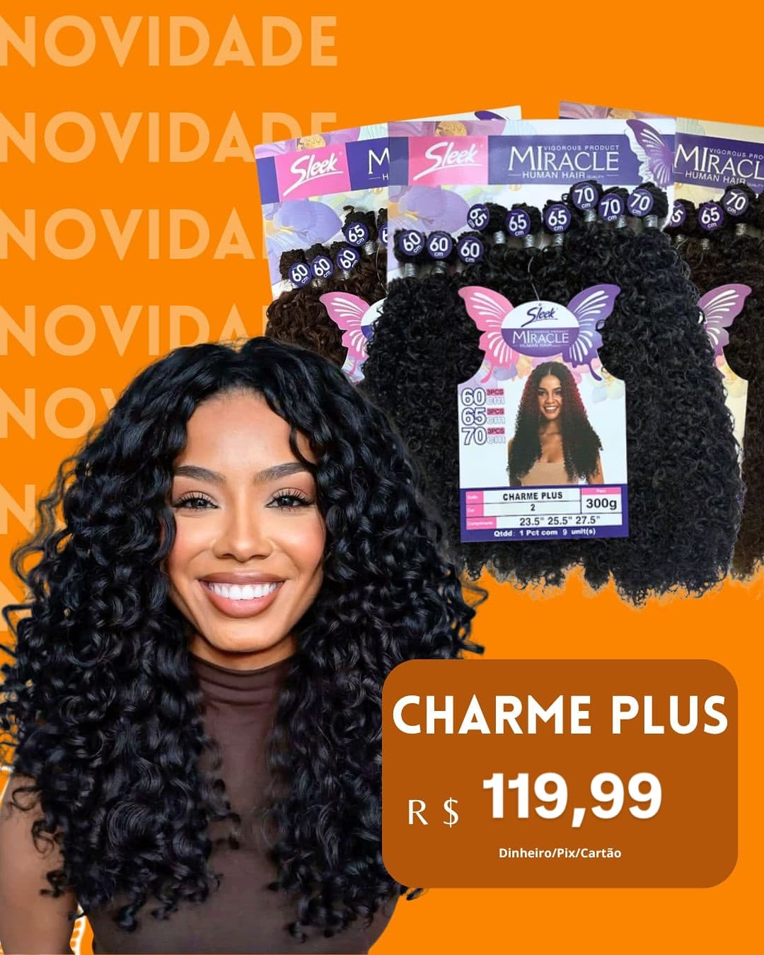 Cabelo Charme Plus Miracle 300g