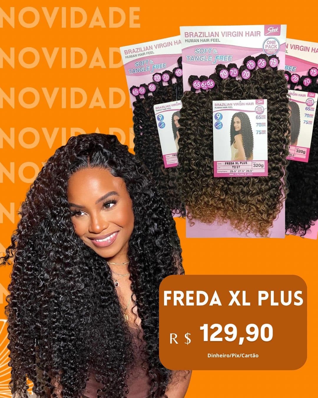 Cabelo Freda XL Plus Cacheado 320g