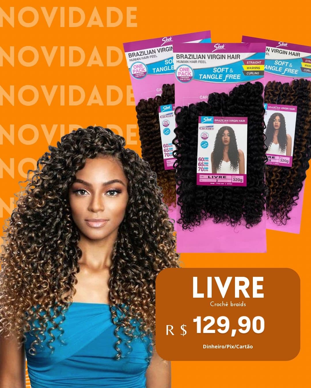 Cabelo Livre Crochê Braids 320g