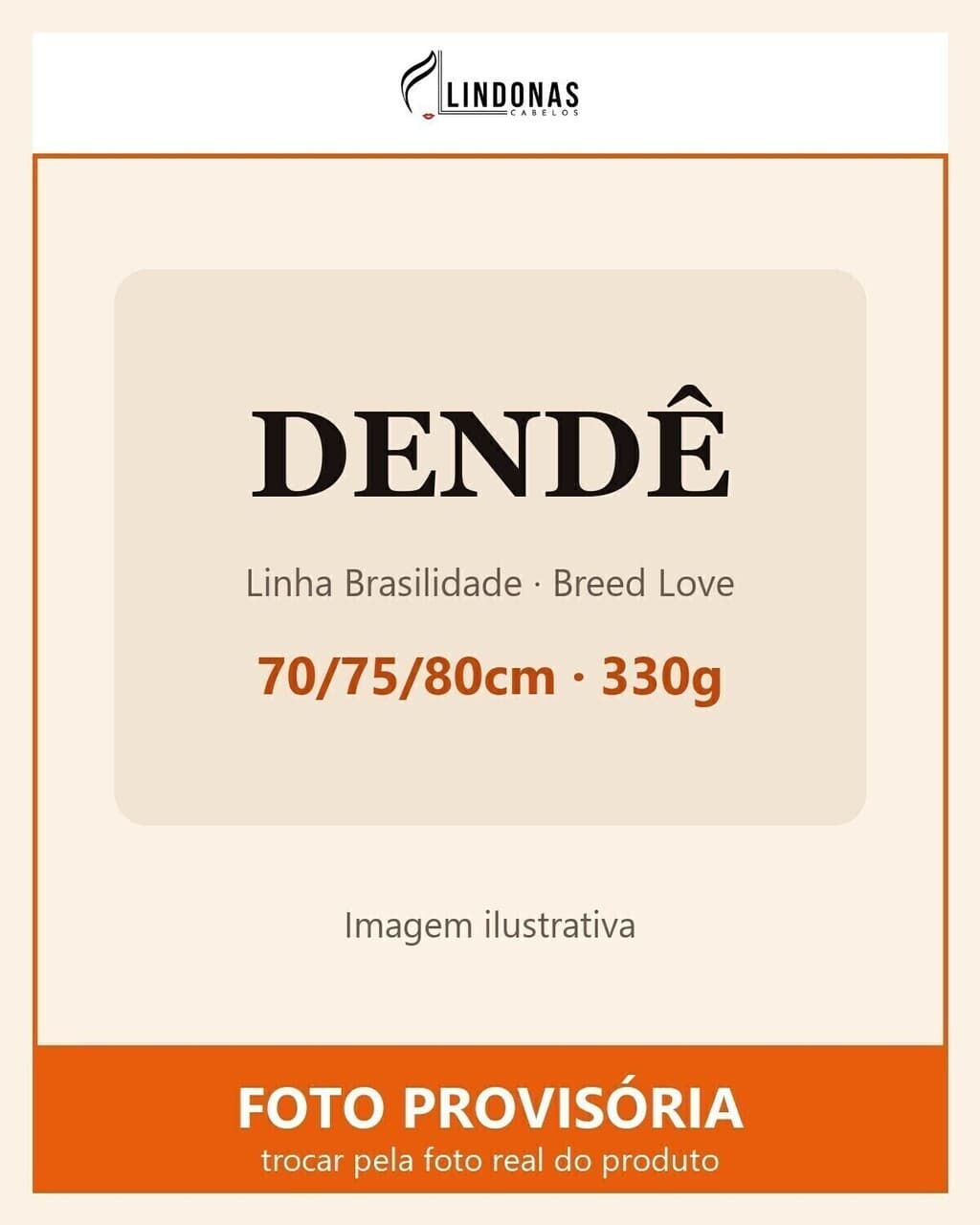 Cabelo Dendê Breed Love 70/75/80cm 330g – Linha Brasilidade